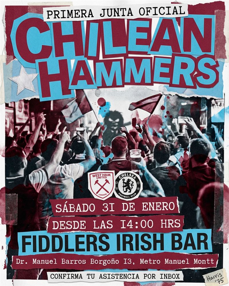 Afiche: Primera Junta Oficial, 31 de enero en Fiddlers Irish Bar